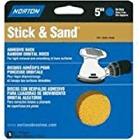 Saint Gobain-Norton Abrasives 5 In. Cloth Disc 80 Grit, 5Pk 48907/05455